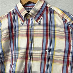 Etro Men's Multicolor Plaid Button Down‎ Shirt
